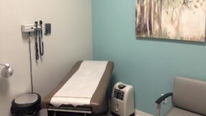 Exam room at Liberty Family Care & Wellness in Rowlett, TX